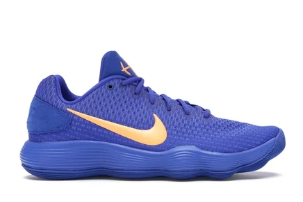 Мужские кроссовки Nike Hyperdunk 2017 Low, сине-оранжевые
