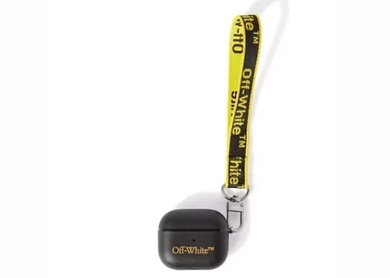 Унисекс чехол для AirPods 3 Off-White Graphic Belt, черный