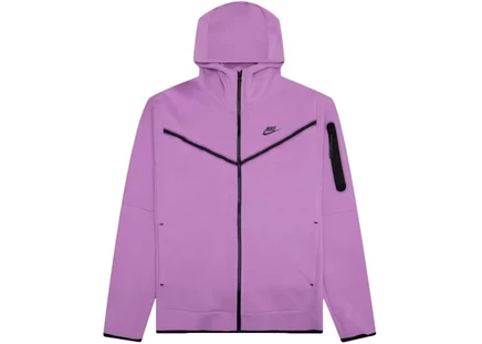 Мужское худи Nike Tech Fleece на молнии, Violet Shock/Black