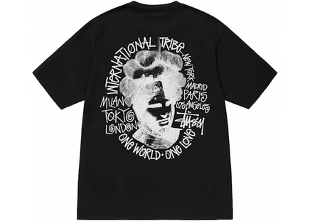 Мужская футболка Stussy Camelot пигментная, черная