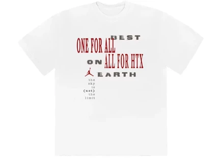 Мужская футболка Travis Scott x Jordan Best On Earth, белая