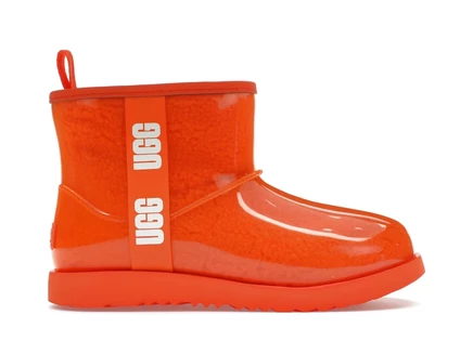 Детские ботинки Ugg Classic Clear Mini II, оранжевые