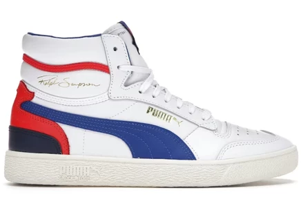 Мужские кроссовки Puma Ralph Sampson Mid OG, бело-сине-красные