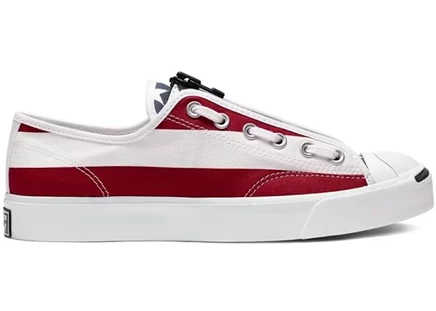 Мужские кеды Converse Jack Purcell Zip Takahiro Miyashita TheSoloist, бело‑красные