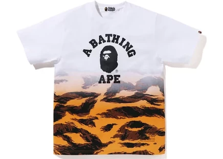 Мужская футболка BAPE Tiger Camo Gradation College, оранжевая