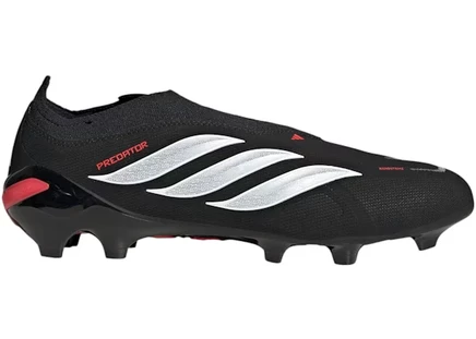 Мужские бутсы Adidas Predator League Laceless FG, черно-бело-красные
