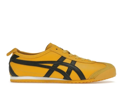 Унисекс кроссовки Onitsuka Tiger Mexico 66 Kill Bill кожаные, желто-черные