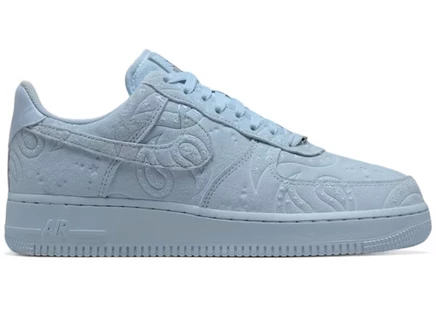 Женские кроссовки Nike Air Force 1 Low '07 PRM Paisley, голубые