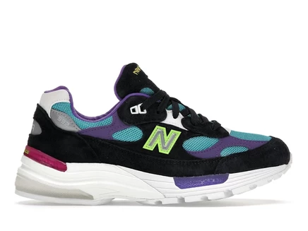 Мужские кроссовки New Balance 992 YCMC Rewind, черно-голубо-фиолетовые