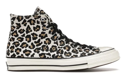 Мужские кеды Converse Chuck Taylor All Star 70 высокие, с принтом гепарда