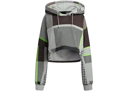 Женская худи Adidas Ivy Park, серый/черный