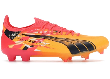 Футбольные бутсы Puma Ultra Ultimate, светло-жёлто‑тёмно‑синие