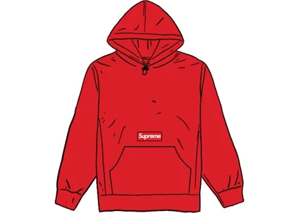 Мужская худи Supreme Polartec, красная