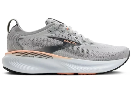 Женские кроссовки Brooks Adrenaline GTS 25, серые с коралловым