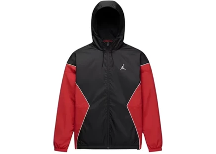Jordan Brooklyn Hooded Draft Jacket black/gym red/white/white