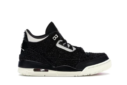Женские кроссовки Jordan 3 Retro AWOK Vogue, черные