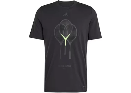 Футболка Adidas 3 Rackets Graphic, черная