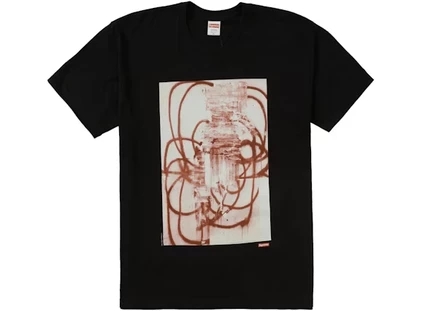 Мужская футболка Supreme Christopher Wool 2001, черная