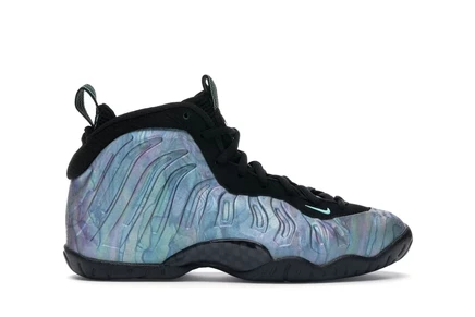 Детские кроссовки Nike Air Foamposite One Abalone, черно-зеленые