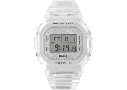Женские часы Casio Baby-G BGD-565GC-7ER, 38 мм, смола, кварцевые, серебристые