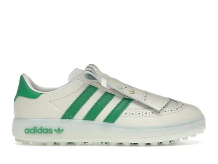 Мужские гольф-кроссовки Adidas Coursecup Spikeless, бело-зеленые