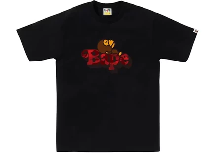 BAPE Color Camo Milo On Tee Black/Red black/red