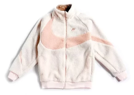 Мужская куртка Nike Big Swoosh Reversible Boa, светло-розовая