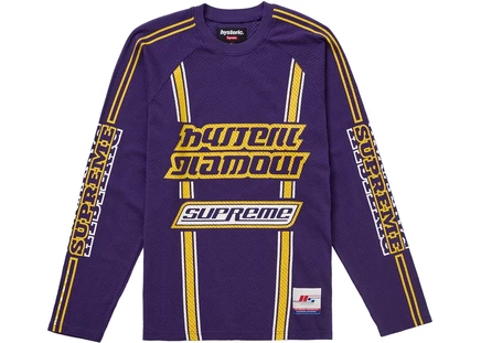 Лонгслив Supreme Hysteric Glamour Mesh, фиолетовый