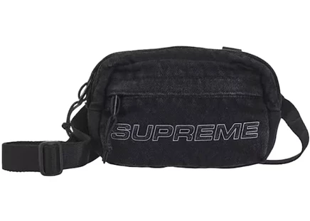 Унисекс сумка через плечо Supreme Denim Mini, черная