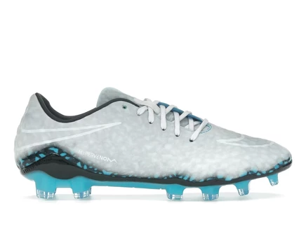 Мужские бутсы Nike Hypervenom Phantom 1 FG, белые/голубые