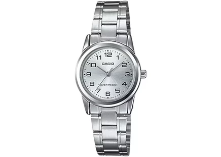 Женские часы Casio LTP-V001D-7B из нержавеющей стали, серебристые