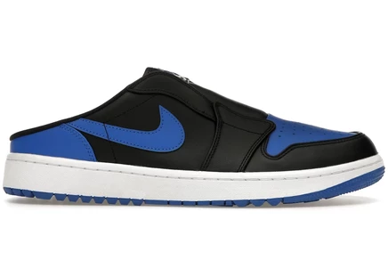 Мужские мюли Jordan 1 Golf, черно-бело-синие