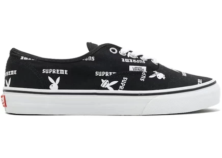 Мужские кеды Vans Authentic Supreme x Playboy, черные