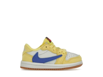 Jordan 1 Retro Low OG SP Travis Scott Canary (TD) canary/racer blue/light silver/gum medium brown
