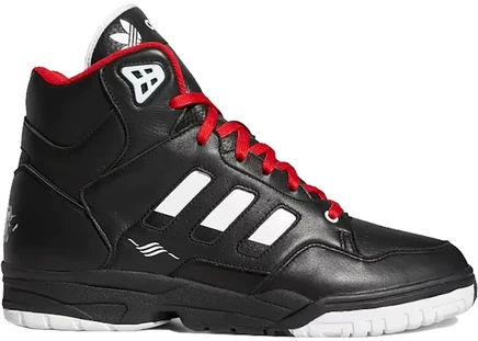 Мужские кроссовки Adidas Torsion Mid, черно-бело-красные