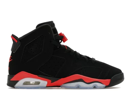 Детские кроссовки Jordan 6 Reverse Infrared, черный/красный