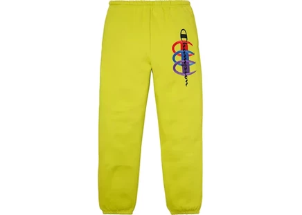 Мужские штаны Supreme Stacked C, ярко-зеленые