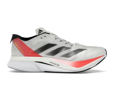 Мужские кроссовки Adidas Adizero Boston 12, белые/металлик/красные