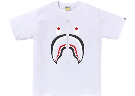 Мужская футболка Bape Shark, белая