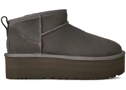 Женские ботинки UGG Classic Ultra Mini Platform, антрацитовые