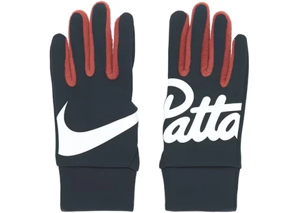 Мужские перчатки nike x patta nsw, темно-обсидиановые