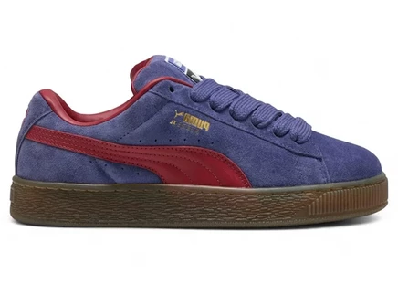 Мужские кроссовки Puma Suede XL, сине-бордово-шоколадные