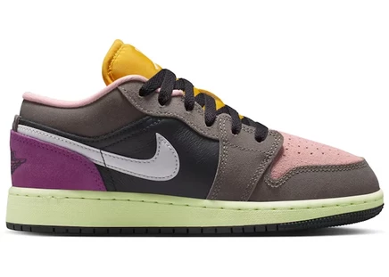 Jordan 1 Low SE Tokyo Bio Hack (GS) oil grey/cave stone/arctic punch/white