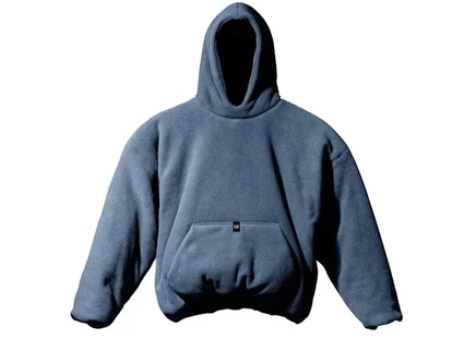 Унисекс худи Yeezy Gap Polar Fleece Padded, темно-синяя