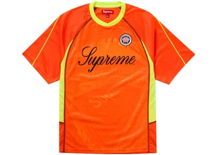 Мужская футболка Supreme Jacquard Soccer, оранжевая