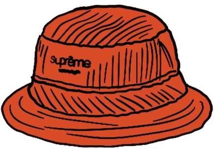 Унисекс кепка Supreme Wide Wale Corduroy Crusher, оранжевая