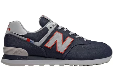 Мужские кроссовки New Balance 574, индиго/красно-белые