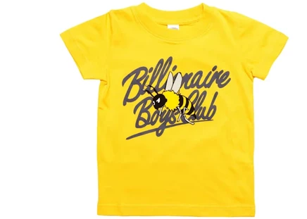 Детская футболка billionaire boys club buzz, желто-цитрусовая