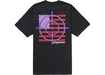 Мужская футболка supreme target, черная