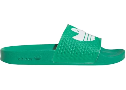 Мужские шлепанцы Adidas Shmoofoil Slides, зеленые/белые